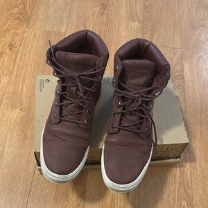 Timberland Brown Sneakers with Padded Ankle Collar